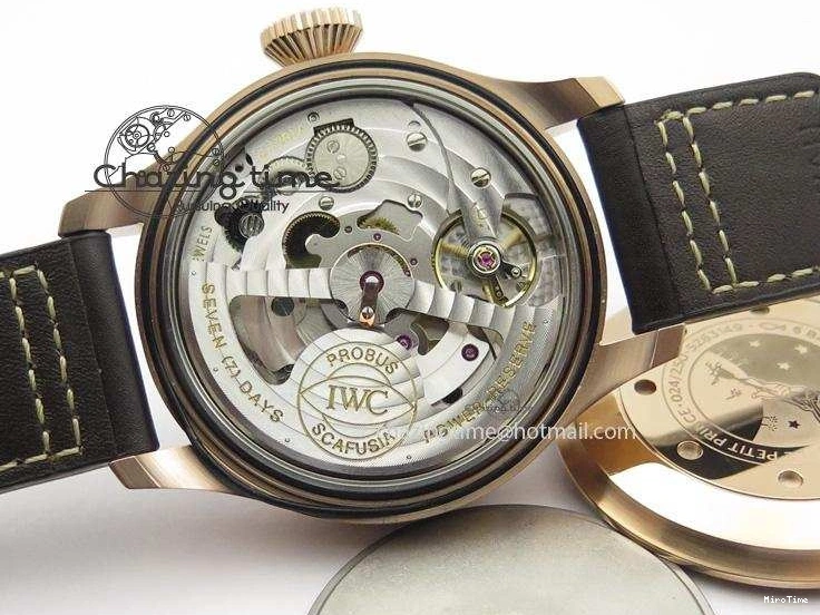 MIROTIME 0705 Big Pilot IW500909 RG ZF 1:1 Best Edition Le Petit Prince On Brown Leather Strap A Breathable 7293